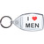 I love Men - Clear Plastic Key Ring Size Choice New