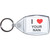 I Love Your Nan - Clear Plastic Key Ring Size Choice New