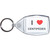 I Love Centipedes - Clear Plastic Key Ring Size Choice New