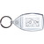 Cassette Tape - Clear Plastic Key Ring Size Choice New