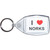 I Love N*rks - Clear Plastic Key Ring Size Choice New
