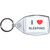 I Love Sleeping - Small Plastic Key Ring I Love Sleeping - Small Plastic Key Ring