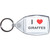 I Love Giraffes - Clear Plastic Key Ring Size Choice New
