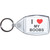 I Love My Boobs - Clear Plastic Key Ring Size Choice New