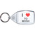 I Love To Mosh - Clear Plastic Key Ring Size Choice New