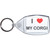 I Love My Corgi - Clear Plastic Key Ring I Love My Corgi - Clear Plastic Key Ring