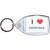 I Love Cocktails - Clear Plastic Key Ring Size Choice New