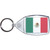 Mexico Flag - Clear Plastic Key Ring Size Choice New