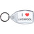 I Love Liverpool - Clear Plastic Key Ring Size Choice New