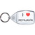 I Love Reykjavik - Clear Plastic Key Ring Size Choice New