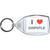 I Love Chipotle - Clear Plastic Key Ring Size Choice New