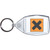 Irritant - Clear Plastic Key Ring Size Choice New