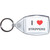 I Love Strippers - Clear Plastic Key Ring Size Choice New
