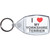 I Love My Yorkshire Terrier - Clear Plastic Key Ring