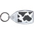 Cow Pattern - Clear Plastic Key Ring Size Choice New
