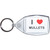I Love Mullets - Clear Plastic Key Ring Size Choice New