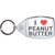 I Love Peanut Butter - Clear Plastic Key Ring I Love Peanut Butter - Clear Plastic Key Ring
