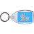 Octopus - Clear Plastic Key Ring Size Choice New