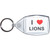 I Love Lions - Clear Plastic Key Ring Size Choice New