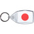 Japan Flag - Clear Plastic Key Ring Size Choice New