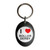 I Love Roller Derby - Plastic Oval Key Ring I Love Roller Derby - Plastic Oval Key Ring