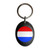 Holland Flag - Plastic Oval Key Ring Holland Flag - Plastic Oval Key Ring