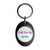 Talk Nerdy To Me - Plastic Oval Key Ring