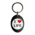 I Love Life - Plastic Oval Key Ring