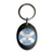 Scotland Flag Keep Calm and Carry On - Plastic Oval Key Ring Scotland Flag Keep Calm and Carry On - Plastic Oval Key Ring