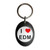 I love EDM - Plastic Oval Key Ring I love EDM - Plastic Oval Key Ring