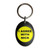 I Agree With Nick - Plastic Oval Key Ring