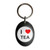 I Love Tea - Plastic Oval Key Ring