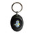 Black Boy Robot - Plastic Oval Key Ring