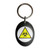 Biohazard - Plastic Oval Key Ring