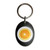 Orange - Plastic Oval Key Ring