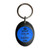 Blue Keep Calm and Carry On - Plastic Oval Key Ring Blue Keep Calm and Carry On - Plastic Oval Key Ring