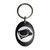 DJ Decks - Plastic Oval Key Ring