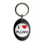 I Love Plums - Plastic Oval Key Ring