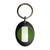 Nigeria Flag - Plastic Oval Key Ring