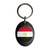 Egypt Flag - Plastic Oval Key Ring Egypt Flag - Plastic Oval Key Ring