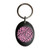 Pink Leopard Print - Plastic Oval Key Ring Pink Leopard Print - Plastic Oval Key Ring