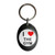 I love The Gym - Plastic Oval Key Ring I love The Gym - Plastic Oval Key Ring