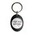 I Run With Vampires - Plastic Oval Key Ring