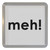 Meh - Plastic Tea Coaster / Beer Mat Meh - Plastic Tea Coaster / Beer Mat
