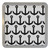 Anchor Black Pattern - Plastic Tea Coaster / Beer Mat Anchor Black Pattern - Plastic Tea Coaster / Beer Mat