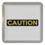 Caution - Plastic Tea Coaster / Beer Mat Caution - Plastic Tea Coaster / Beer Mat