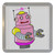 White Girl Robot - Plastic Tea Coaster / Beer Mat White Girl Robot - Plastic Tea Coaster / Beer Mat