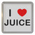 I Love Juice - Plastic Tea Coaster / Beer Mat I Love Juice - Plastic Tea Coaster / Beer Mat
