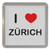 I Love Zurich - Plastic Tea Coaster / Beer Mat