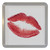Lips - Plastic Tea Coaster / Beer Mat Lips - Plastic Tea Coaster / Beer Mat